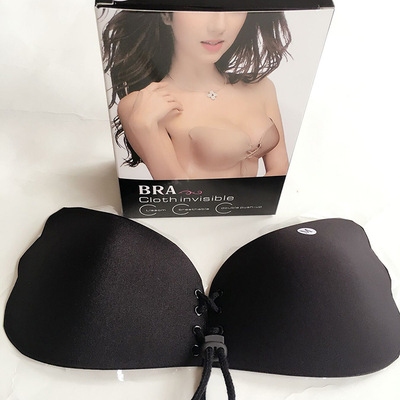 速卖通亚马逊wish爆款盒装八孔聚胸拉比硅胶胸贴隐形内衣文胸