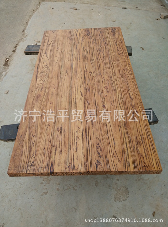 老榆木桌麵