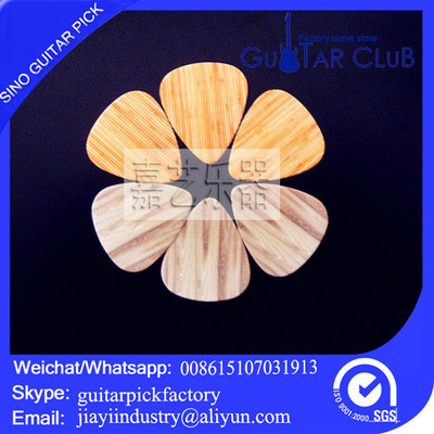Jia Yi Musical Instruments customized 3D colour Wood pattern guitar Paddles wholesale guitar Paddles