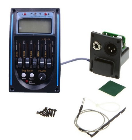 Guitar pickup EQ, Guitar equalizer electric box pickup equalizer tuner LC-5