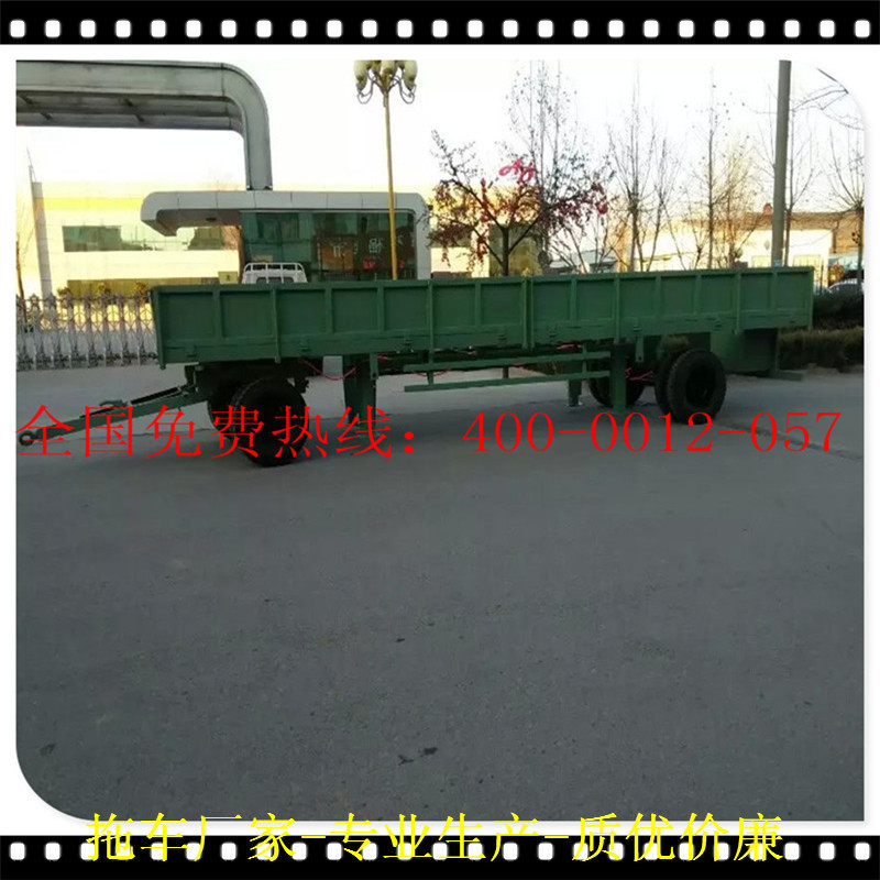 15吨设备拖车 全挂牵引平板拖车   农用挂车厂家厂家供应