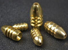 Threaded Lure Copper Bullet Head | Lure Lead Drop Accessories | Bullet Copper Lure Bait Rig Weighting Small Components