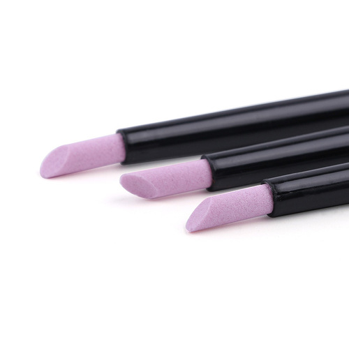 Nail polishing pen acrylic rod engraving polishing pen to remove dead skin quartz manicure pen black and white foreign trade