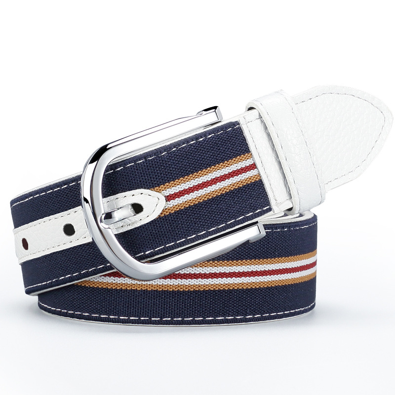 Men's Belt Real Leather Fashion Blue Golf Casual/Golf Sport Belt