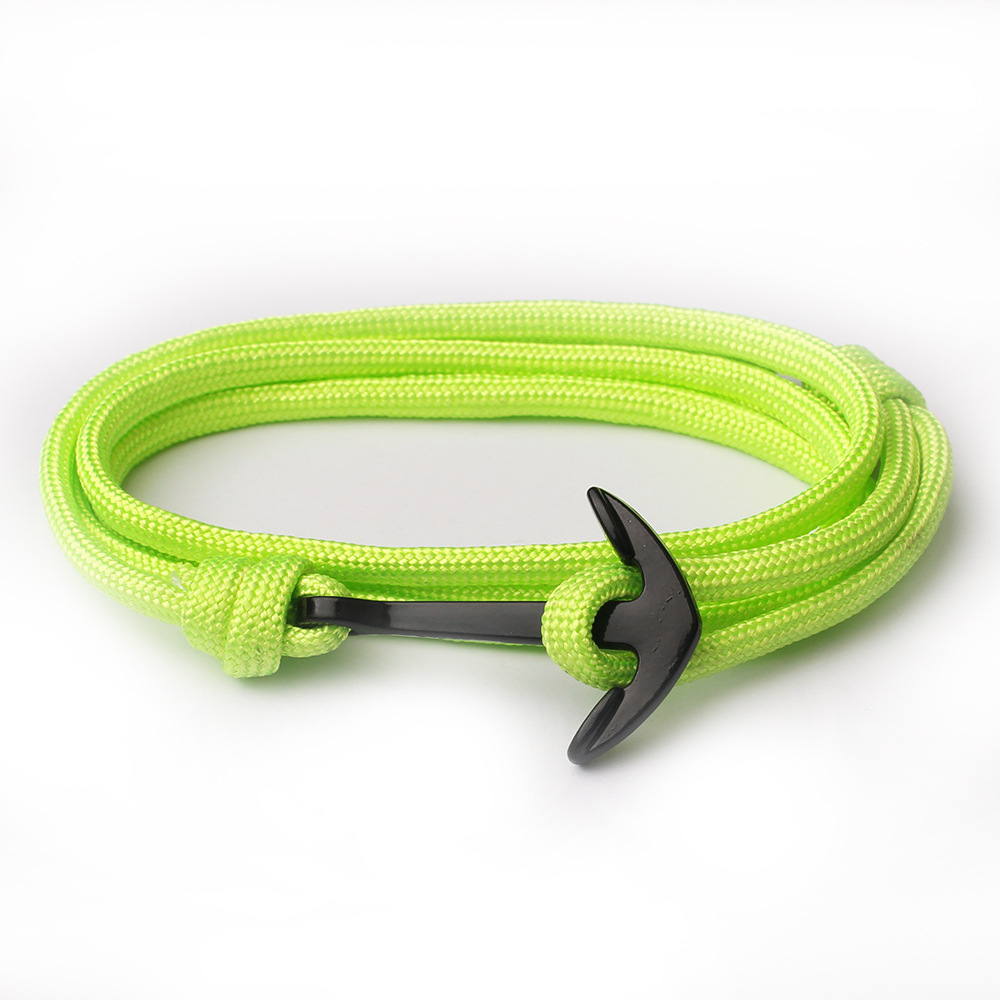 Braid, Layered Craft Men's Unisex Retro Bracelets Anchor Alloy Braid Handmade Men's Chain Bracelets