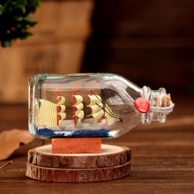 创意瓶中船摆件 地中海风格玻璃帆船许愿瓶漂流瓶 旅游景点热卖品