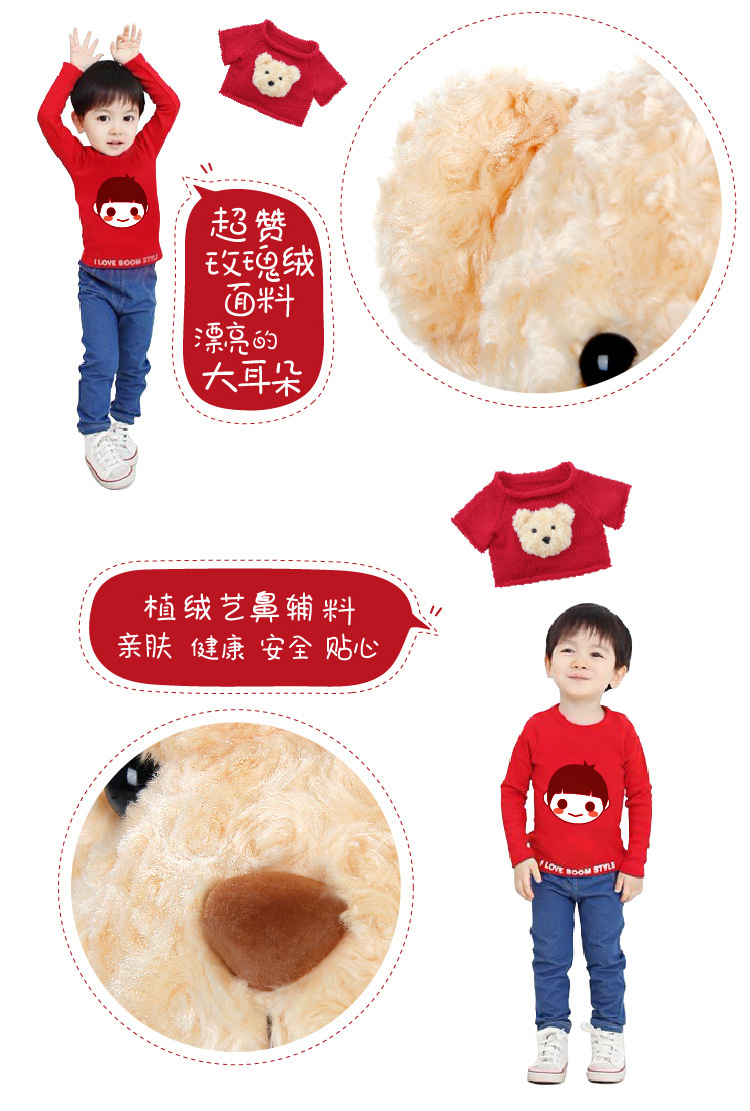 玩具熊生日礼物模板_一件代发厂家供应新款毛