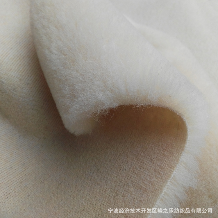 当季新品 香槟色 100%羊毛 澳毛 人造毛皮 长毛绒 雪地靴 里料