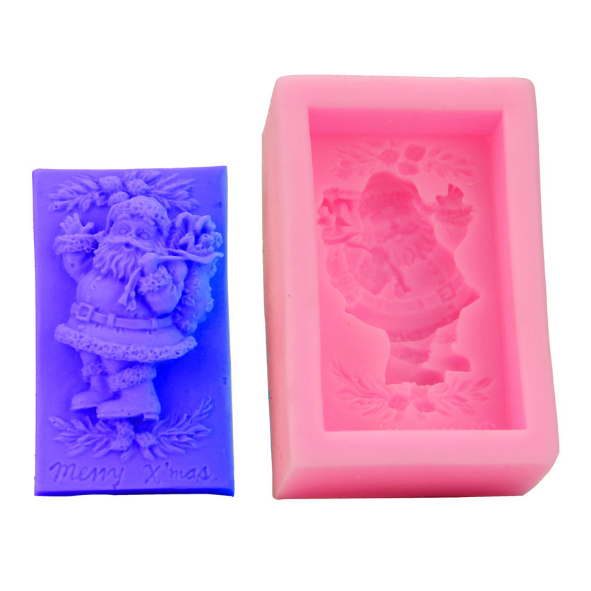 DIY Санта-Клаус торт декоративная форма 3D выпечка сахар инструмент мыльная форма Santa Xmas H1620
