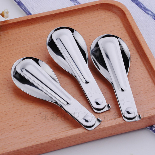 Creative 304 stainless steel foldable spoon utensil outdoor travel portable foldable spoon camping fork and spoon