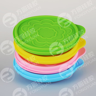 出国旅行硅胶折叠碗 户外餐具便携伸缩碗 耐高温圆形硅胶饭盒带盖|ru