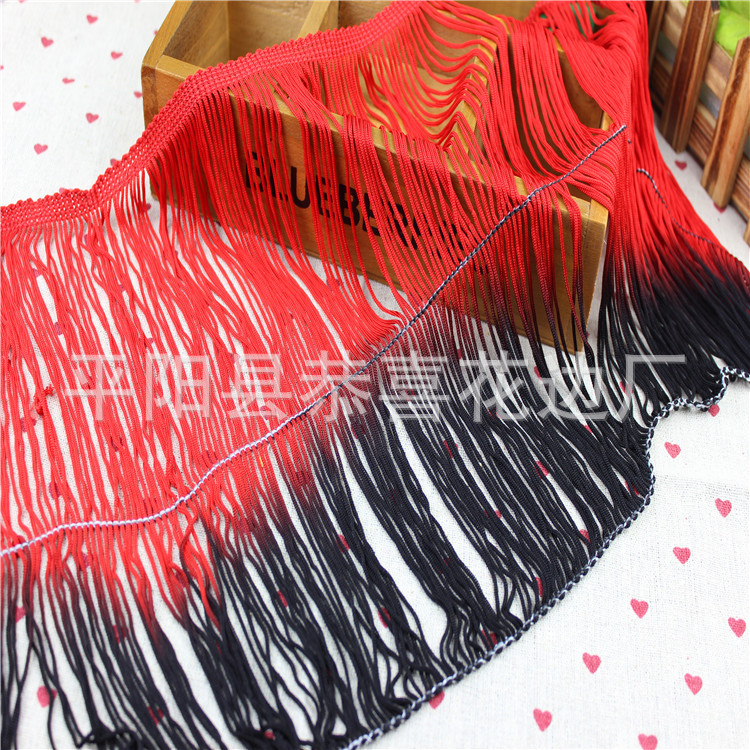 段染人造丝流苏