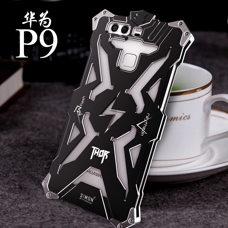 SIMON THOR Aviation Aluminum Alloy Shockproof Armor Metal Case Cover for Huawei P9 Plus & Huawe P9 & Huawei P9 Lite