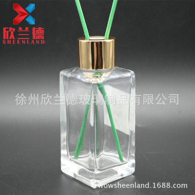 藤条香薰瓶 100ml 方形香薰瓶  螺口香薰瓶  香薰玻璃瓶