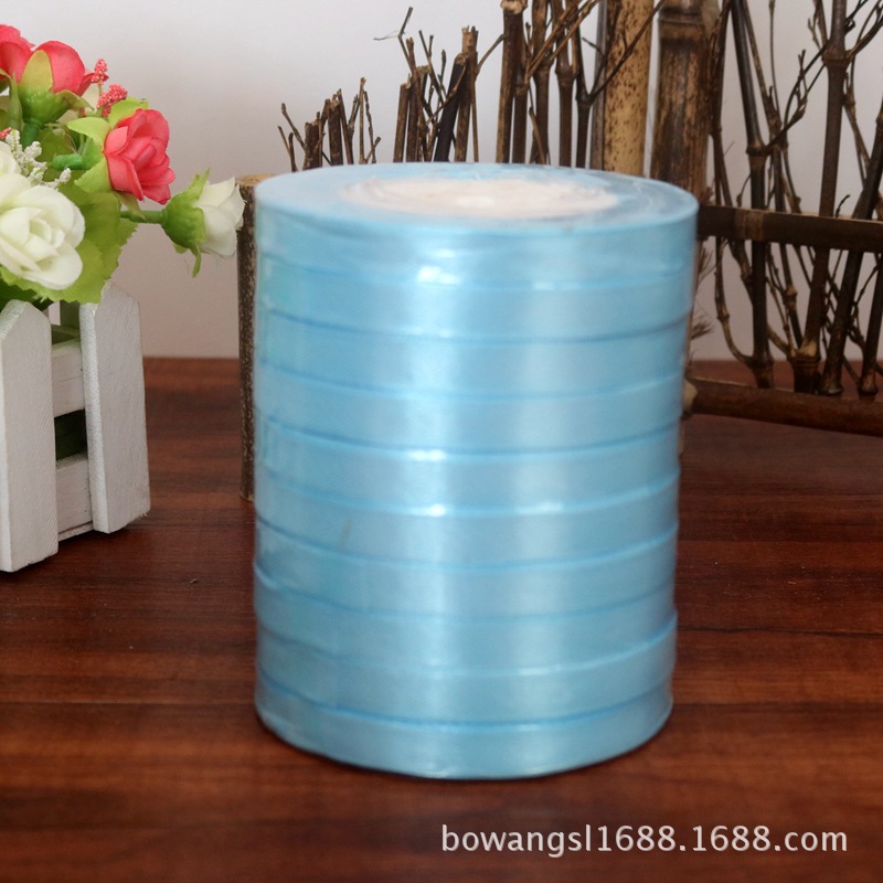 Yiwu venta al por mayor 1cm cinta regalo flor embalaje pastel hornear decoración cinta DIY casual multicolor