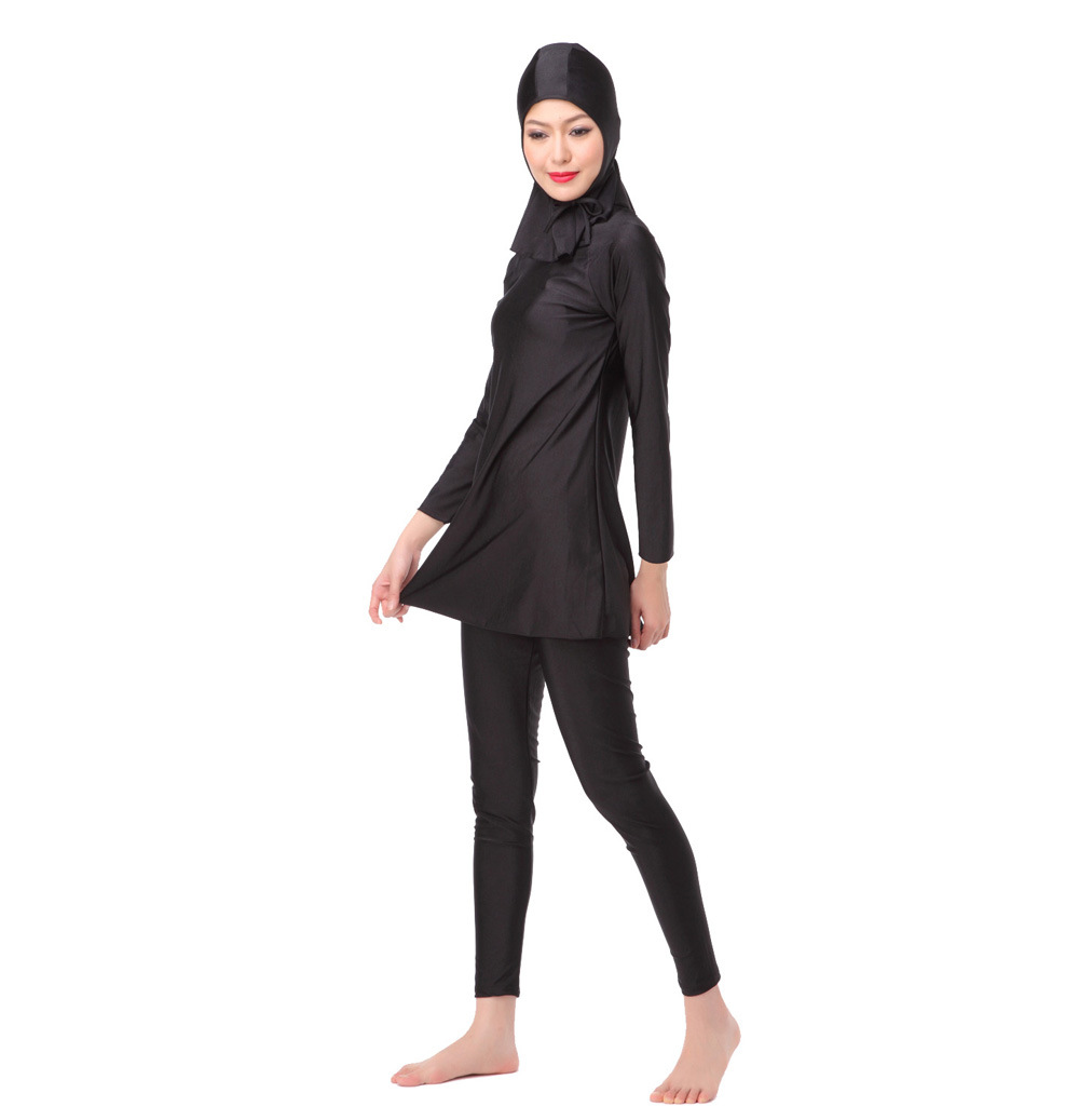 3PCS set Women Plus Size Muslim Swimwear Beach Bathing  