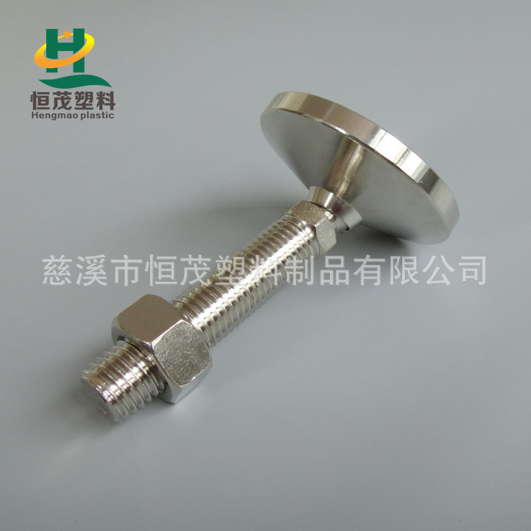 输送机脚金属底脚厂家可调机器台平衡脚,镜面抛光万向杯脚地脚