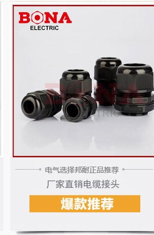 塑料软管接头 波纹管接头德制 PG9-AD10波纹管AD10防水浪管固定头