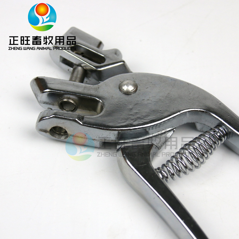 Pinzas de agujero de orejas de acero inoxidable para cerdos, pinzas de agujero de orejas de marcado de perforación, pinzas de agujero de orejas de prevención de epidemias, pinzas de agujero de orejas redondas veterinarias