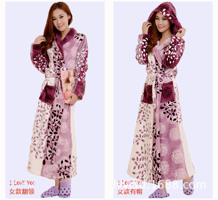 Peignoir flanelle longue - Ref 590921 Image 15