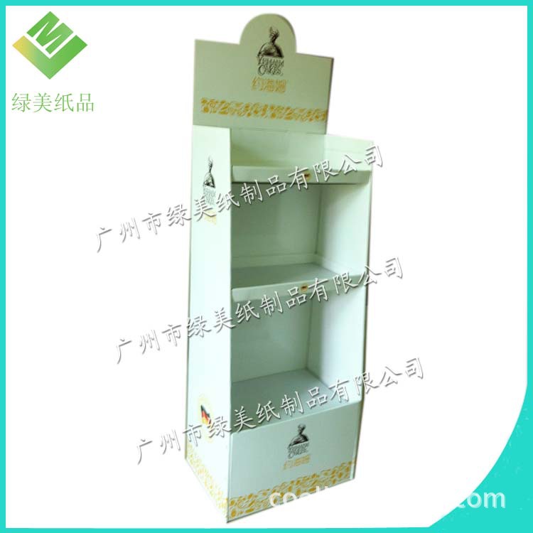 源头厂家设计制作纸货架 落地式陈列架 纸展架纸货架