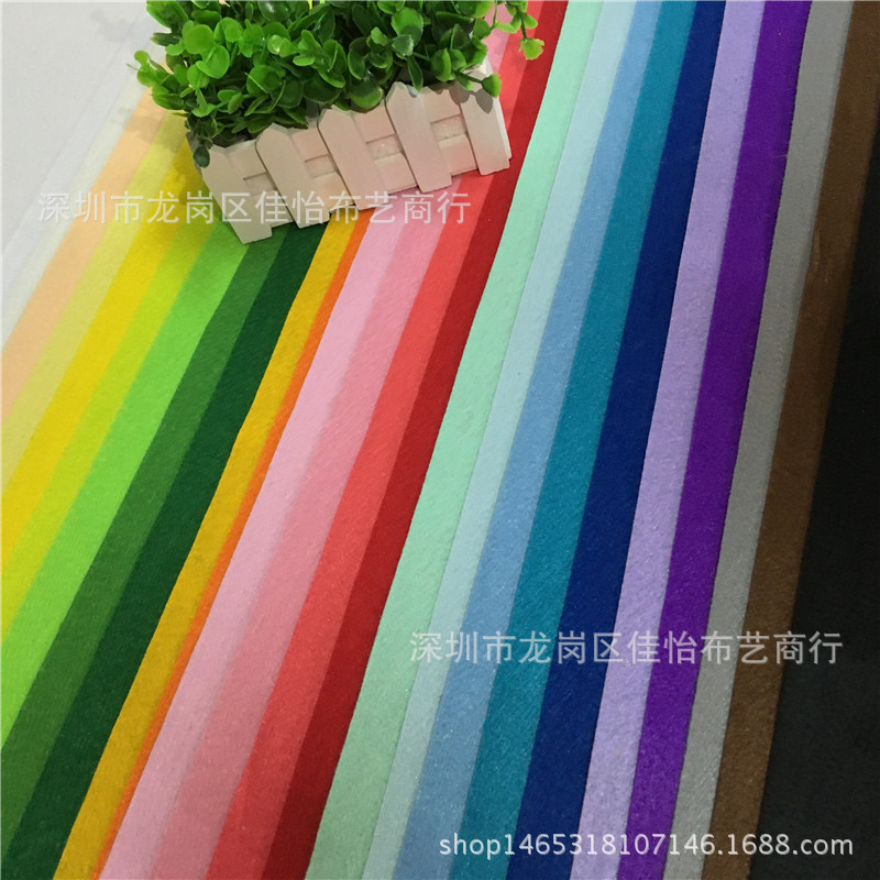 进口彩色不织布套装42色15*15cm 手工DIY材料包毛毡 无纺布批发-阿里巴巴