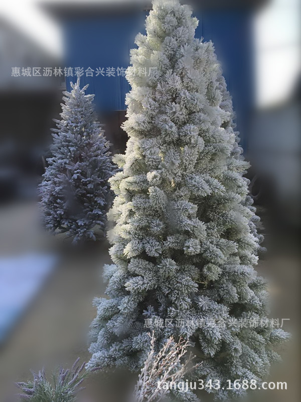 3391雪白雪绒粉圣诞树装饰,仿真雪效果