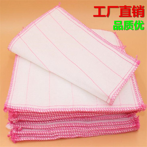 5 layers 28*28 dish towel scouring pad non-stick oil bamboo fiber cleaning rag dish cloth wholesale dollar store