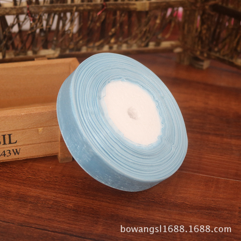 2,5 cm cinta de nieve al por mayor regalo flor hornear decoración cinta hecha a mano DIY cinta decoración de la boda multicolor