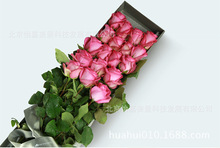 北京鲜花花束999朵香槟百合1314玫瑰花代写贺卡同城配送即日达