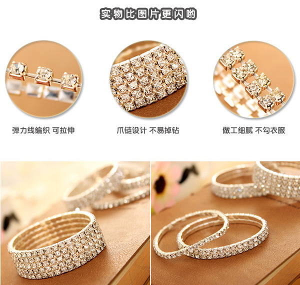 Alloy Korea Geometric bracelet  Alloy 1 row  Fashion Jewelry NHAS0572Alloy1rowpicture7