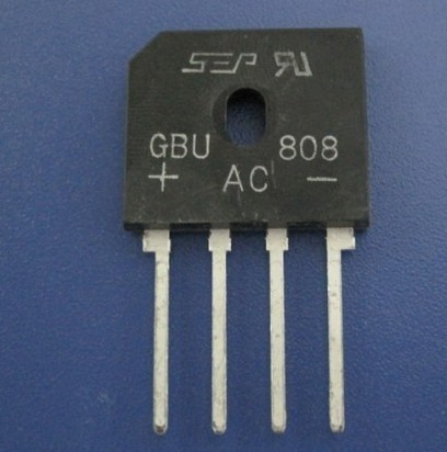 扁桥整流桥堆GBU808 GBU806 8A800V SEP塑封大芯片