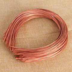 DIY Accessory Components Wenzhou 1.2mm--1.5mm Hairband Red Copper Nickel Color Material Base Embryo Semi-finished Product