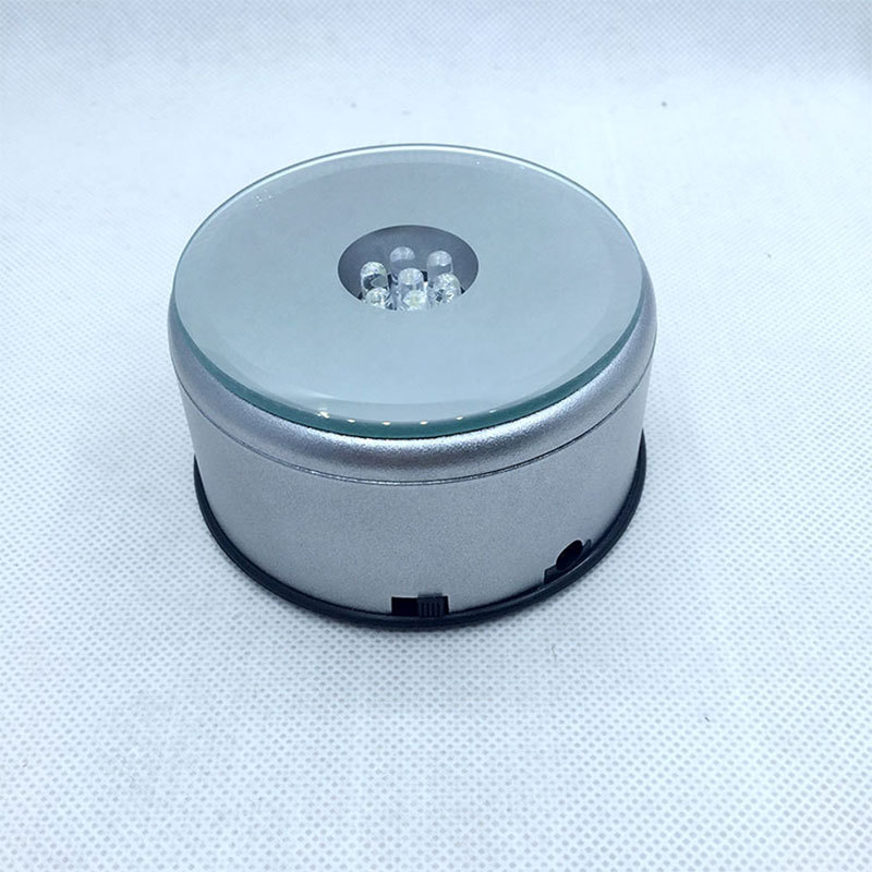 direct deal New Bayin rotate MP3 Ornaments base LED Crystal lamp base