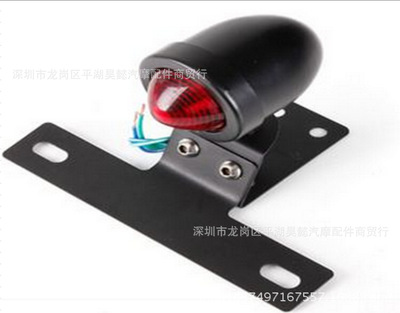 摩托车配件_摩托车黑复古款尾灯哈雷摩托车改