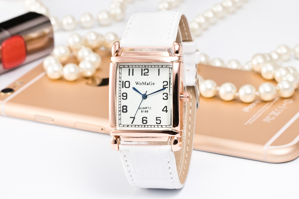 Il nuovo orologio da cintura da donna con quadrante rettangolare personalizzato di Womage, orologio al quarzo digitale minimalista alla moda_voghion.com