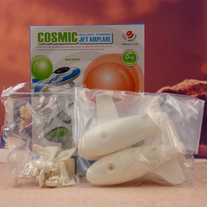 新品气球动力-宇宙喷射飞机 游戏-教育-实验的玩具 儿童益智玩具|ms