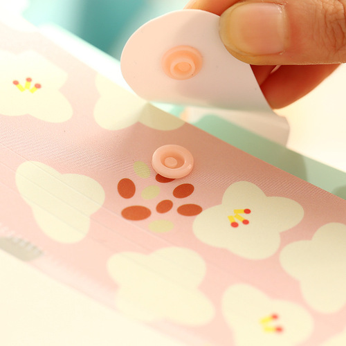 Korean stationery floral series 8-fold folder fresh information storage folder test paper folder accordion bag document wholesale
