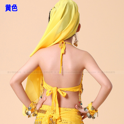 New children's belly dance clothing, practice children's Indian dance performance costumes, children's chili bellyband tops