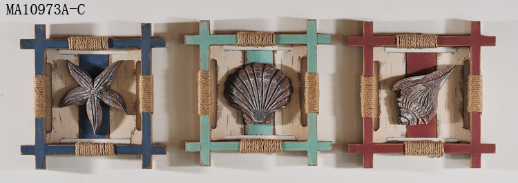 American decorative box marine style wall -mounted conch