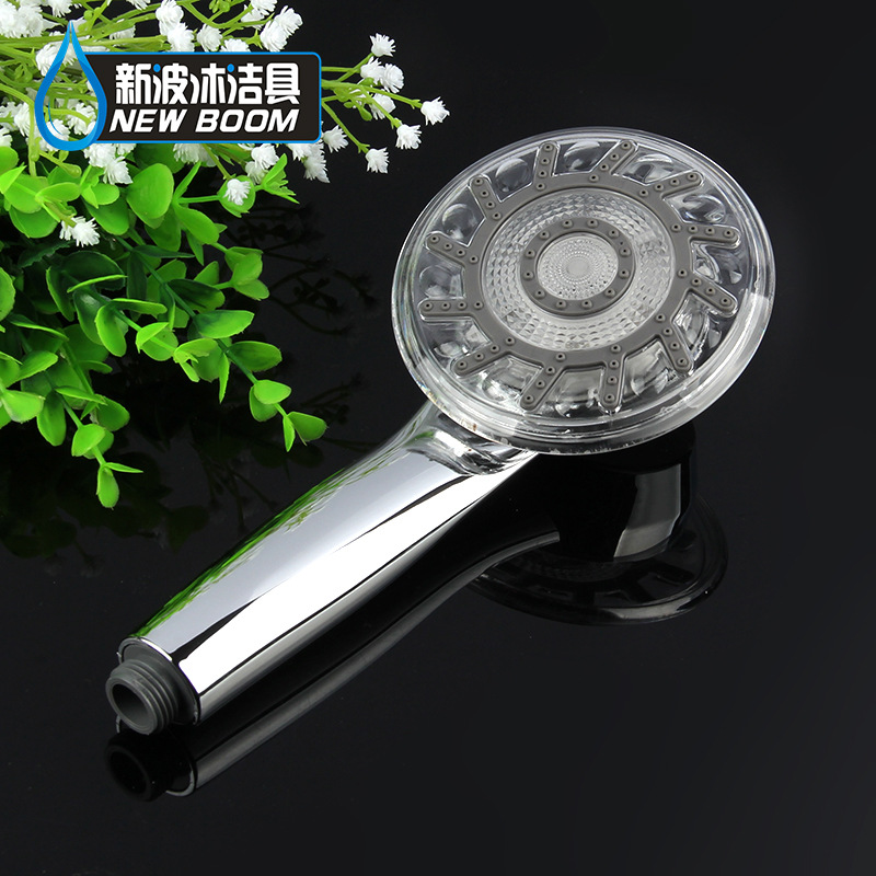 新波沐手提式LED花洒 优质生产ABS淋浴花洒 LED Shower