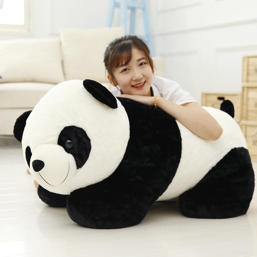 Cute lying giant panda plush toy panda doll rag doll creative gift for children and girls