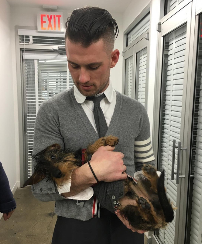 TB Style Basic Three-color Ribbon Full Wool tb Style Cardigan Needle Woolen Sweater Sweater for Couple Autumn