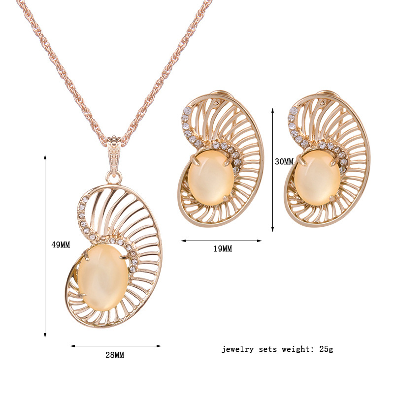 Occident and the United States alloy Diamond Jewelry Set (61152197)NHXS1432-61152197