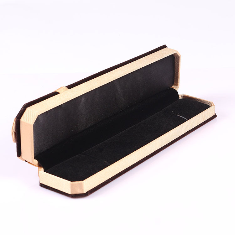 蝴蝶结八角绒布项链吊坠手链戒指盒 高档礼品银饰品 首饰盒子批发