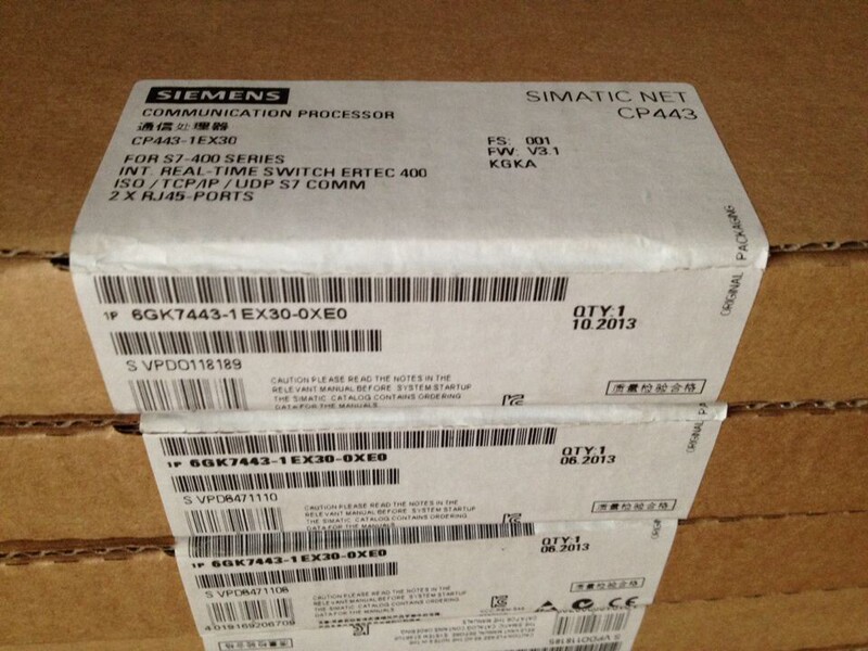 6GK7443-1EX30-0XE0 Siemens CP443-1 Ethernet Modules 6GK 7 443-1EX3O-OXEO 6GK7443-1EX30-0XE0 Siemens CP443-1 Ethernet Modules 6GK 7 443-1EX3O-OXEO