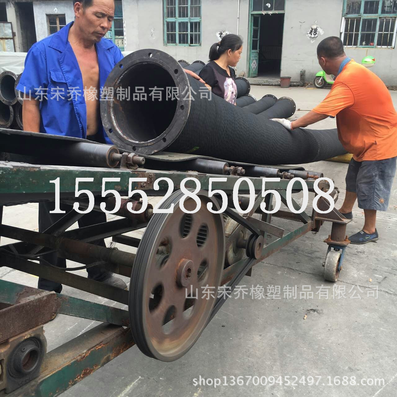 吸水输水管抽沙耐磨挖泥船专用钢丝法兰胶管大口径钢丝缠绕胶管