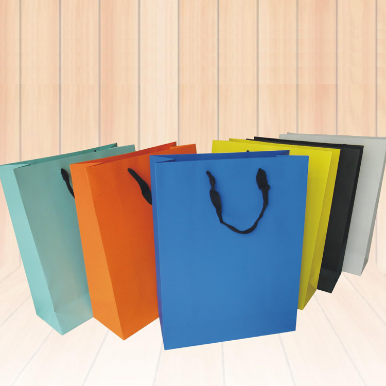 厂家空白纸袋 手提袋礼品袋服装购物纸袋 白卡纸袋子定做