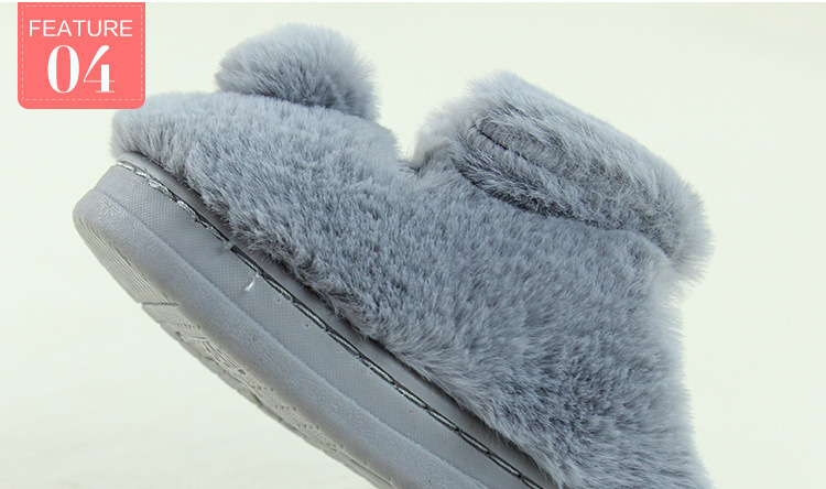 Pantoufles enfants en suède pour hiver - semelle caoutchouc - Ref 1014183 Image 46