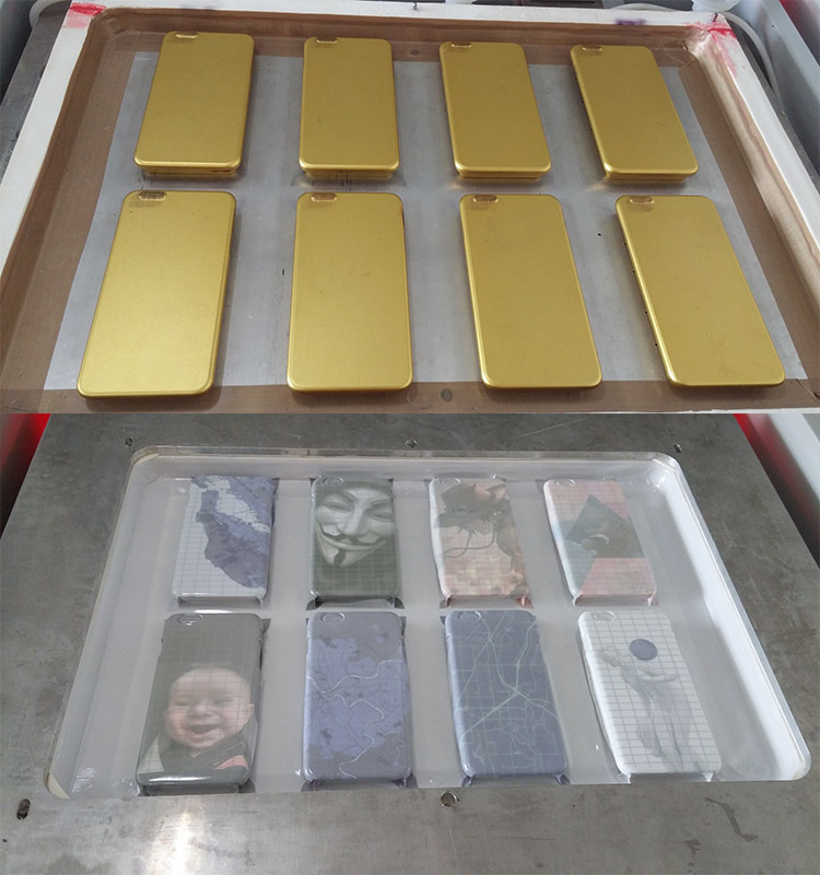 厂家直销大型量产化3D热升华真空机印制PC手机壳电脑壳3D金属制品